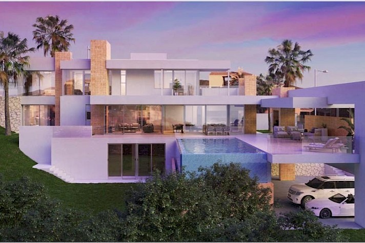 Plot with Licence &amp; Project - Sea Views Elviria Villa