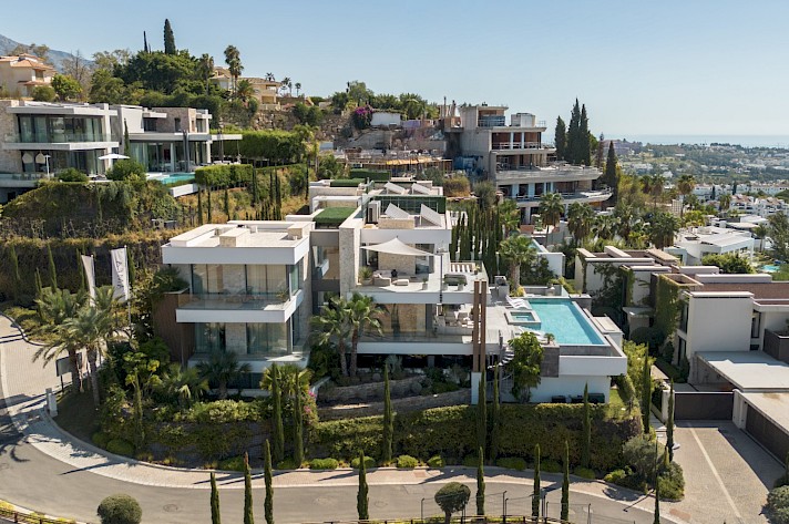 Contemporary Villa with Panoramic Mediterranean and African Coast Views